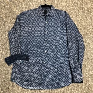 TailorByrd long sleeve dress shirt - Diamond pattern